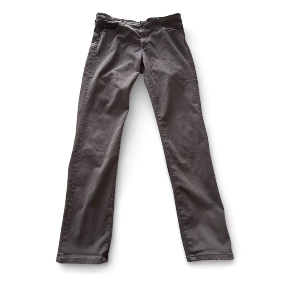 AG Adriano Goldschmied Prima Cigarette Jeans Gray Size 32R Designer Jeans